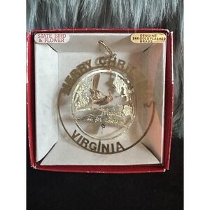 National Treasures Christmas Ornament  Virginia Brass  Finish 24 kt Gold 2D